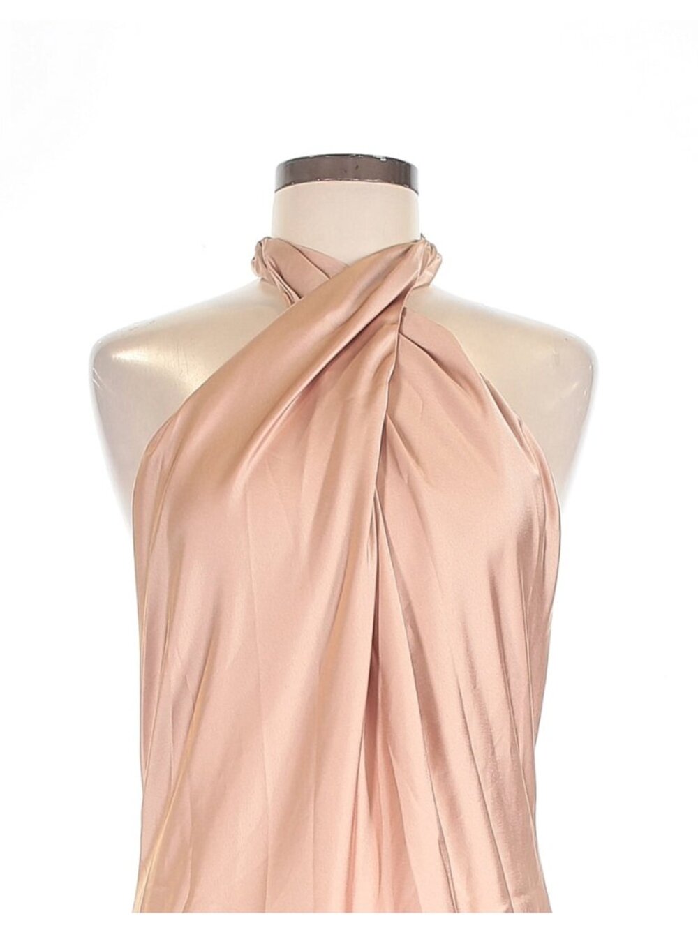Show Me Your Mumu Champagne Nude Satin Dress